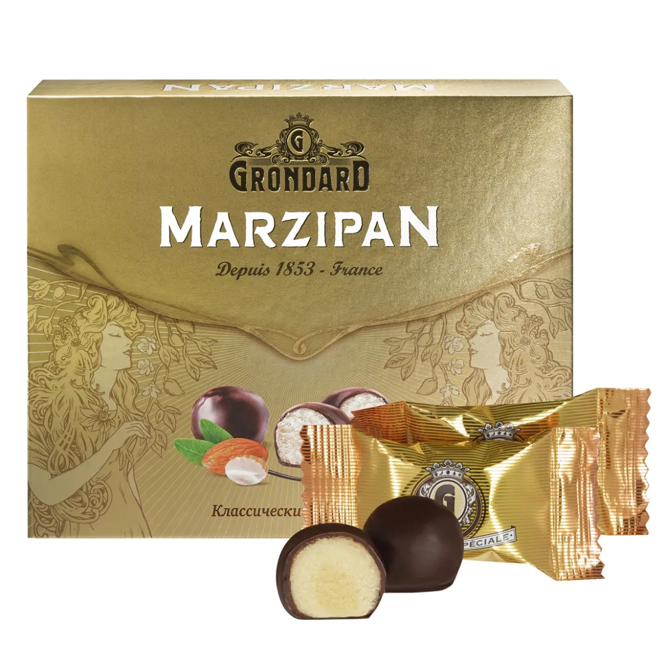  TM Grondard      (10836) Конфеты глазированные Марципановые Классика, 126г    в Озёрске