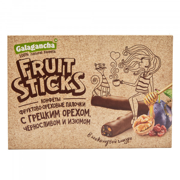 №2 Берестов КРАФТ Fruit Stiсks с черносливом и грецким орехом, 175г в Озёрске