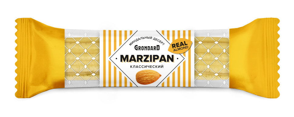  TM Grondard   (10361) Батончики НЕглазированные Марципановые Классика, (28шт по 40г)        в Озёрске