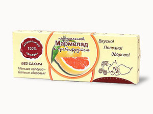  Мармелад натуральный "Грейпфрут" 140г в Озёрске